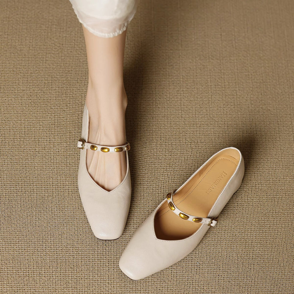 Zaira | Ballerine effetto pelle