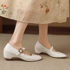 Chiara | Ballerine Mary Jane a punta tonda