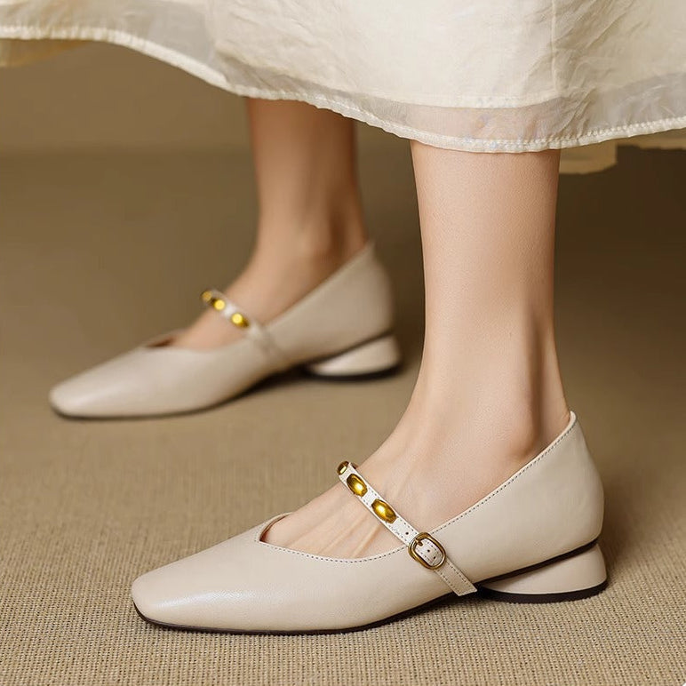 Zaira | Ballerine effetto pelle