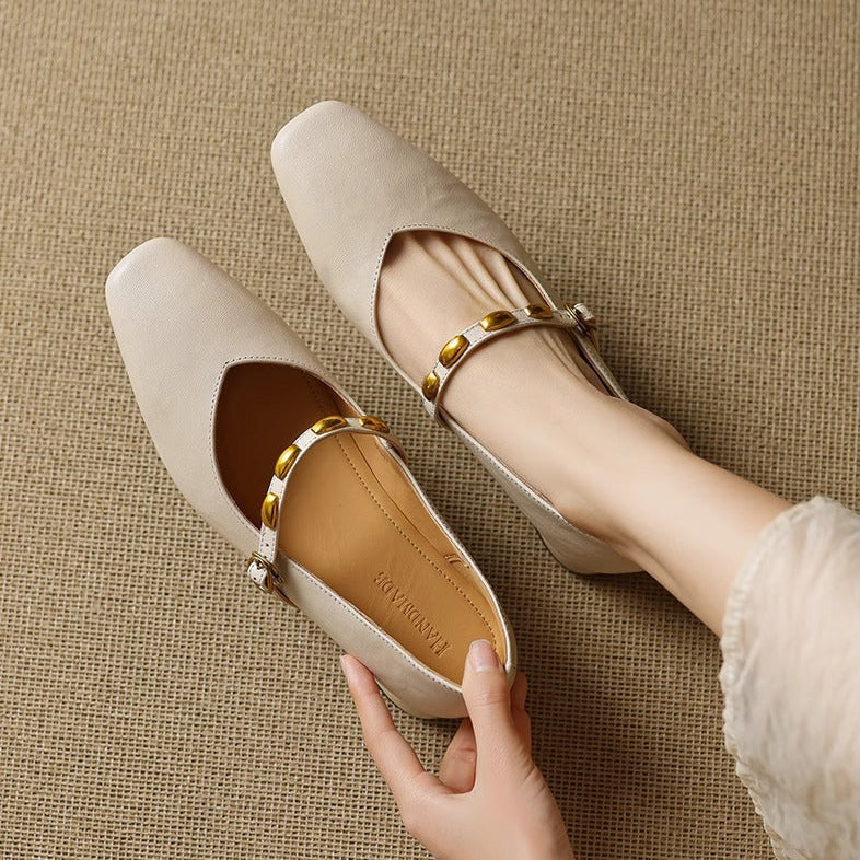 Zaira | Ballerine effetto pelle