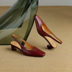 Elsa | Slingback in pelle sintetica