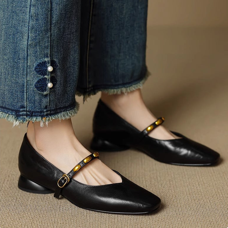 Zaira | Ballerine effetto pelle