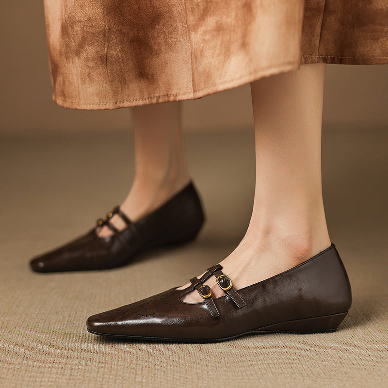 Celia | Ballerine Mary Jane con doppio cinturino e dettagli brogue