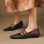 Celia | Ballerine Mary Jane con doppio cinturino e dettagli brogue