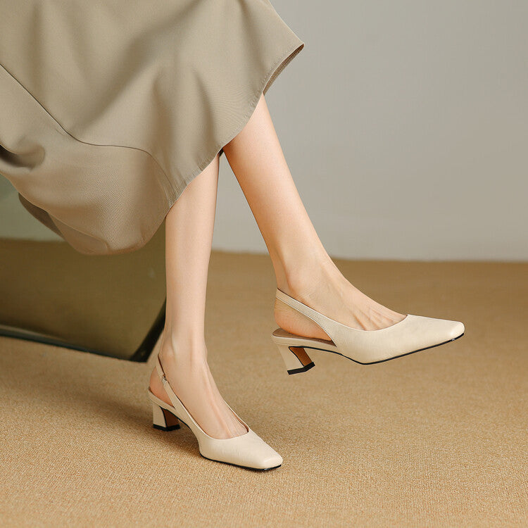 Elsa | Slingback in pelle sintetica