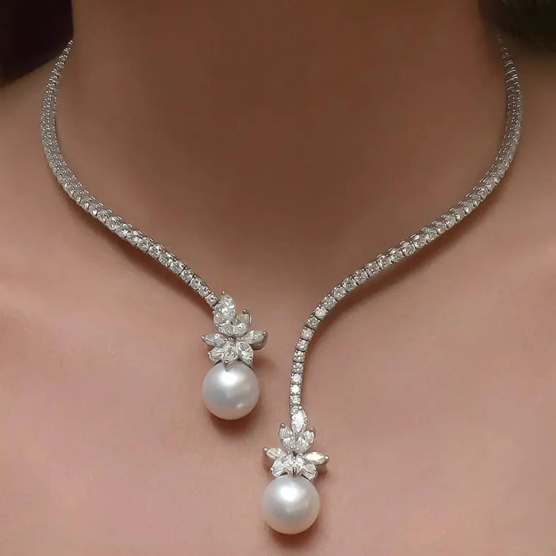Valentina – Collana elegante con perle in argento sterling