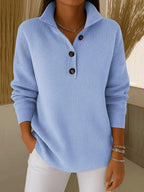 Giuliana | Maglione polo con scollo a V