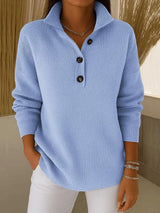 Giuliana | Maglione polo con scollo a V