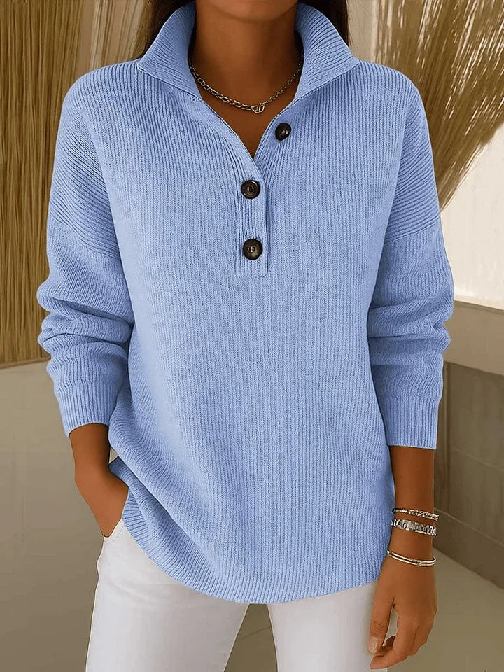 FLORENCE™ | MAGLIONE POLO CON SCOLLO A V