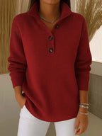 Giuliana | Maglione polo con scollo a V