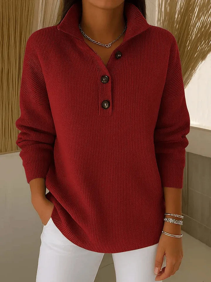 FLORENCE™ | MAGLIONE POLO CON SCOLLO A V
