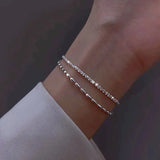 Ambra – Set di bracciali argentati eleganti con zirconi