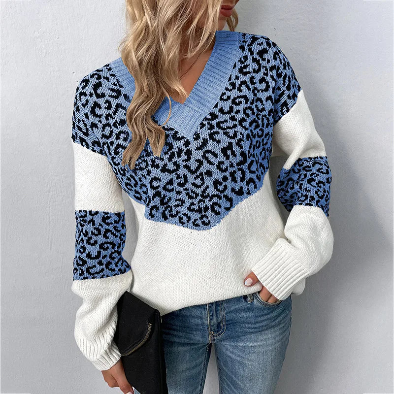 Gabriela - Maglione Leopardo con Collo a V