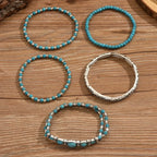 Maelia - Elegante bracciale a più giri in turchese