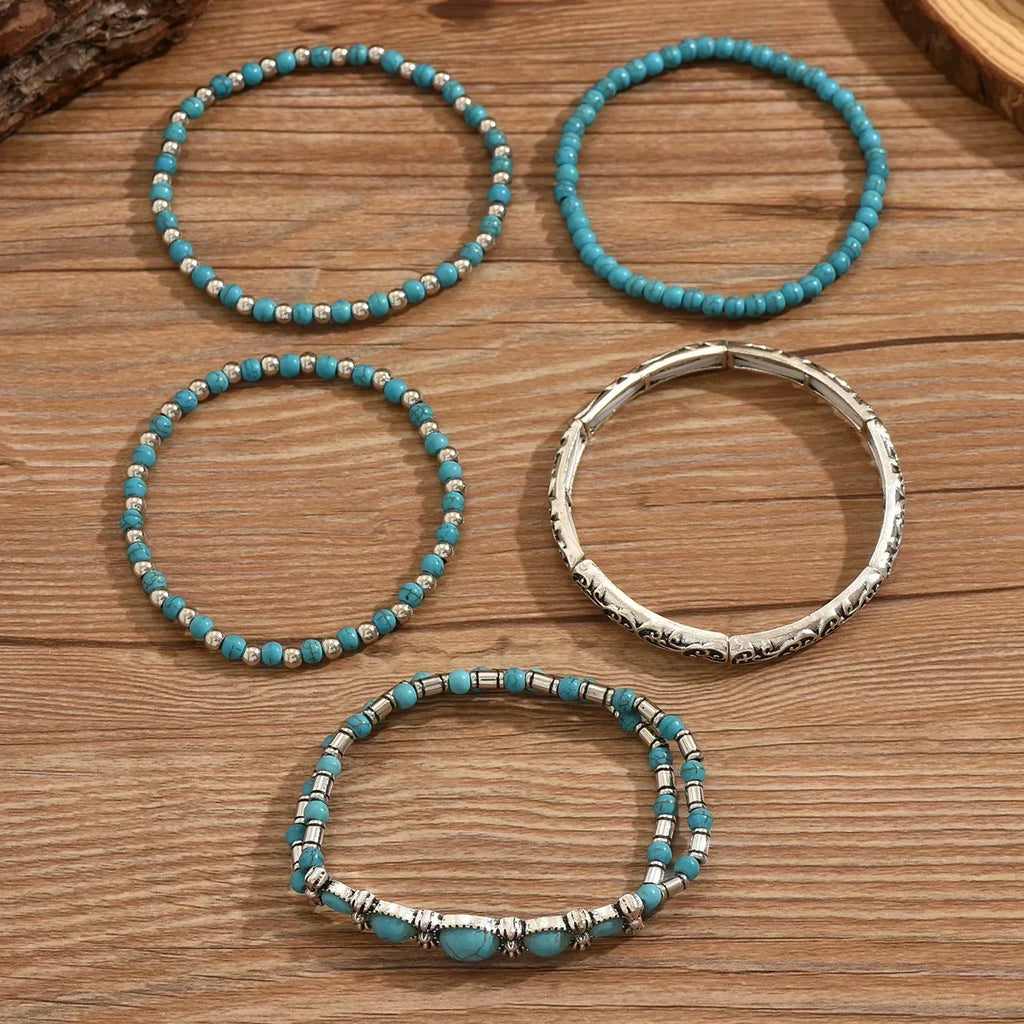 Veronica – Set di bracciali con perline turchesi