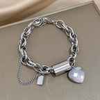 Giada – Bracciale con ciondolo a cuore dorato