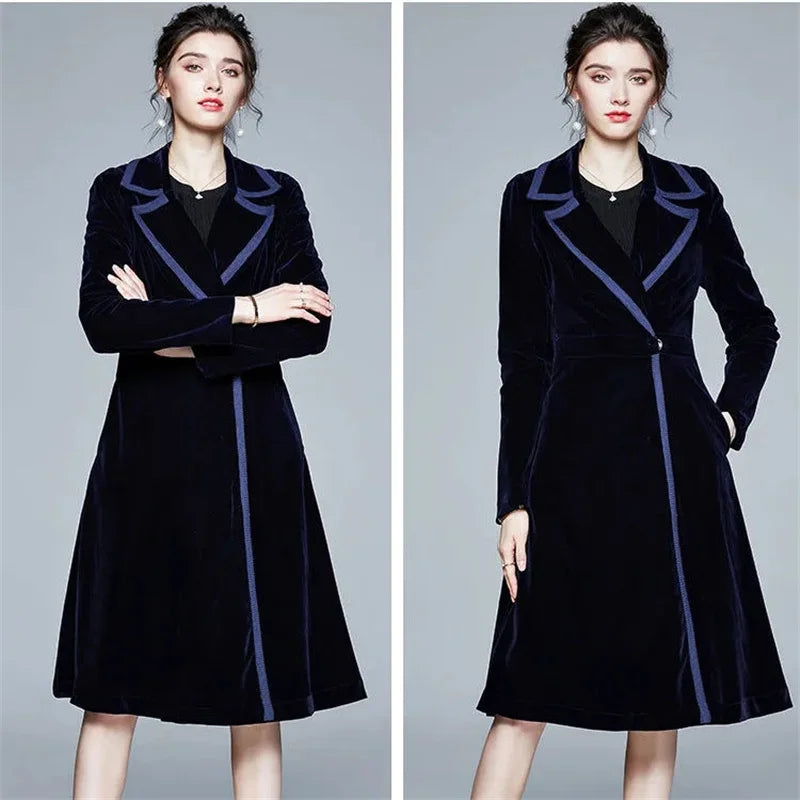 Serafina | Cappotto lungo in velluto