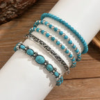 Veronica – Set di bracciali con perline turchesi