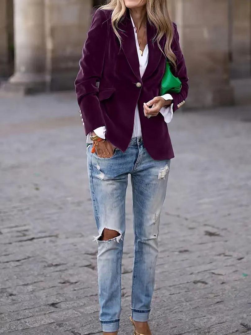 Lía - Blazer elegante in velluto