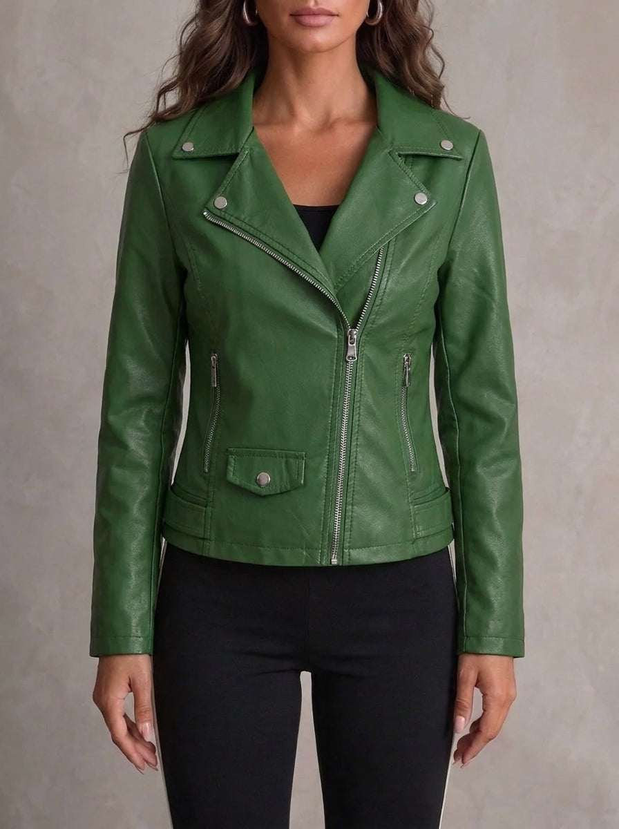 Anna - Giacca Effetto Pelle Resistente ed Elegante