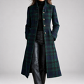 Rebecca | Cappotto midi avvitato a quadri