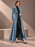 Beatrice | Cappotto lungo aperto in velluto