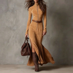 Ilenia – Abito lungo vintage con cintura