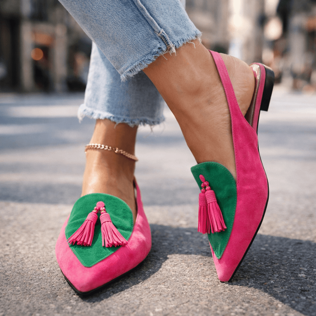 Amelia | Sandali da donna con listini e frange