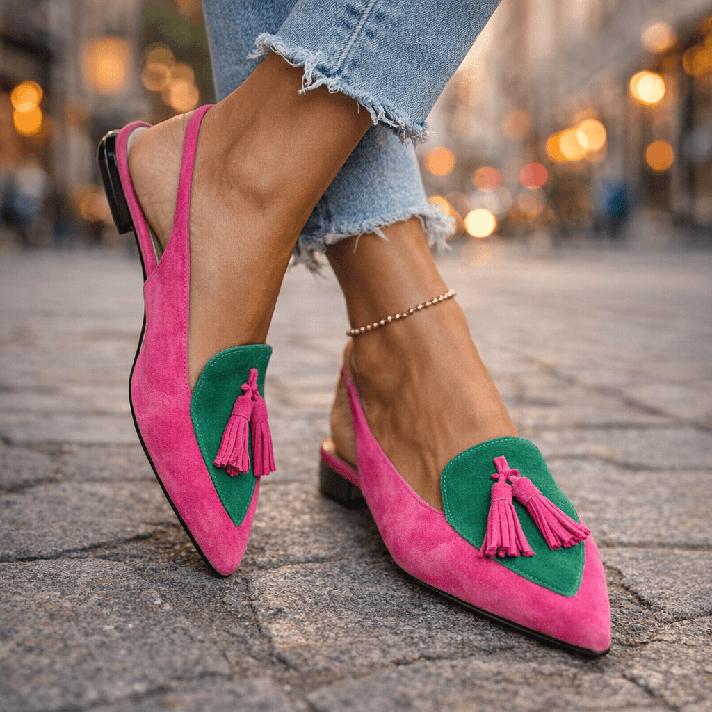 Amelia | Sandali da donna con listini e frange