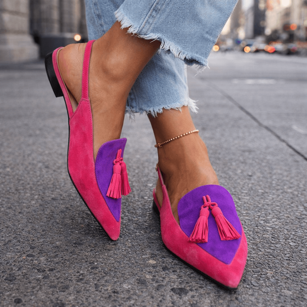 Amelia | Sandali da donna con listini e frange