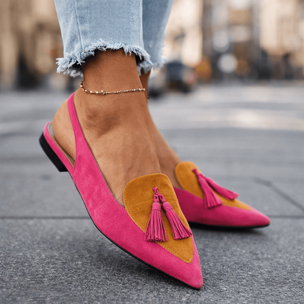 Amelia | Sandali da donna con listini e frange