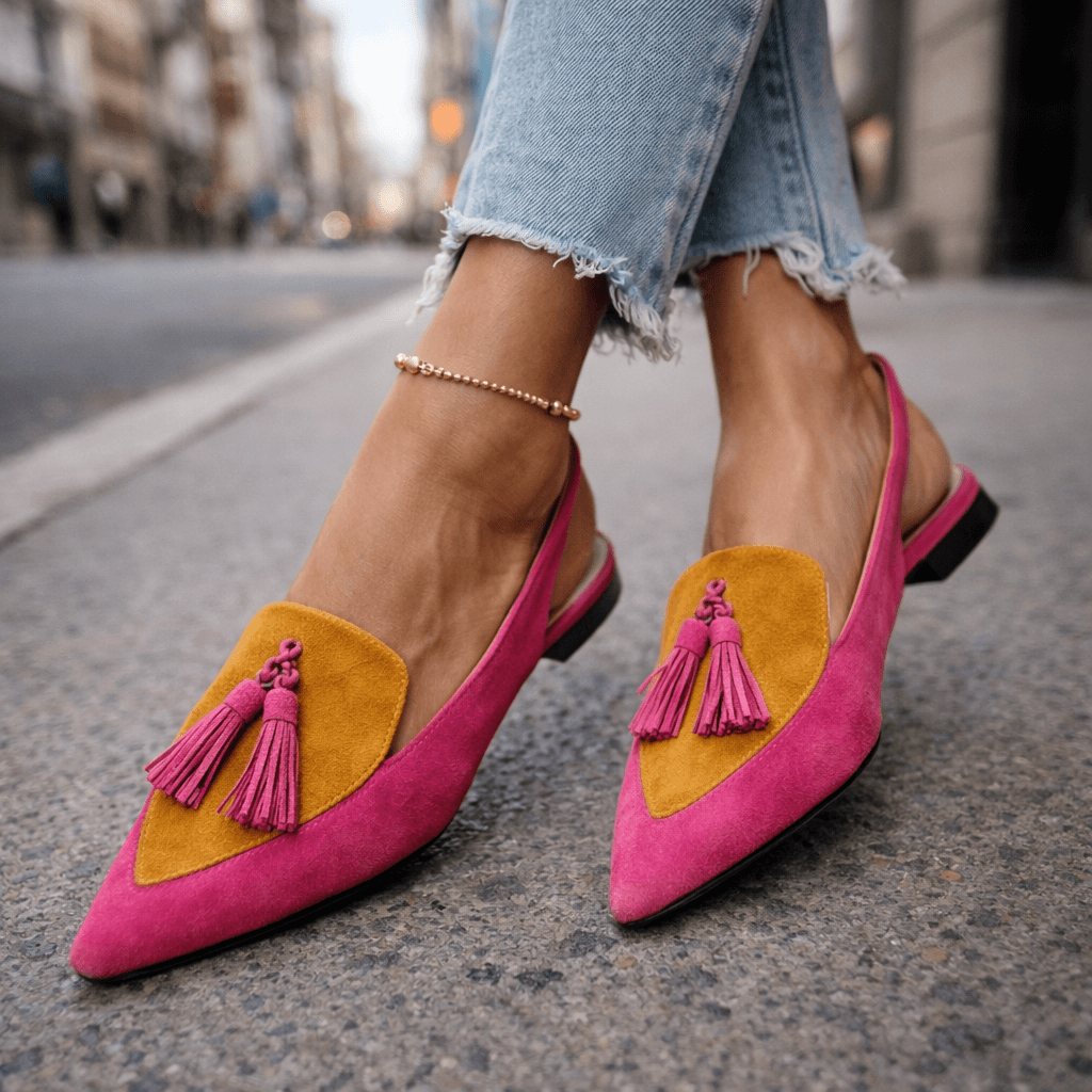 Amelia | Sandali da donna con listini e frange