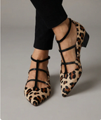 Lucia | Scarpe da donna con cinturino leopardato