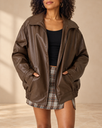 Nicoletta | Giacca bomber con zip dalla vestibilità rilassata