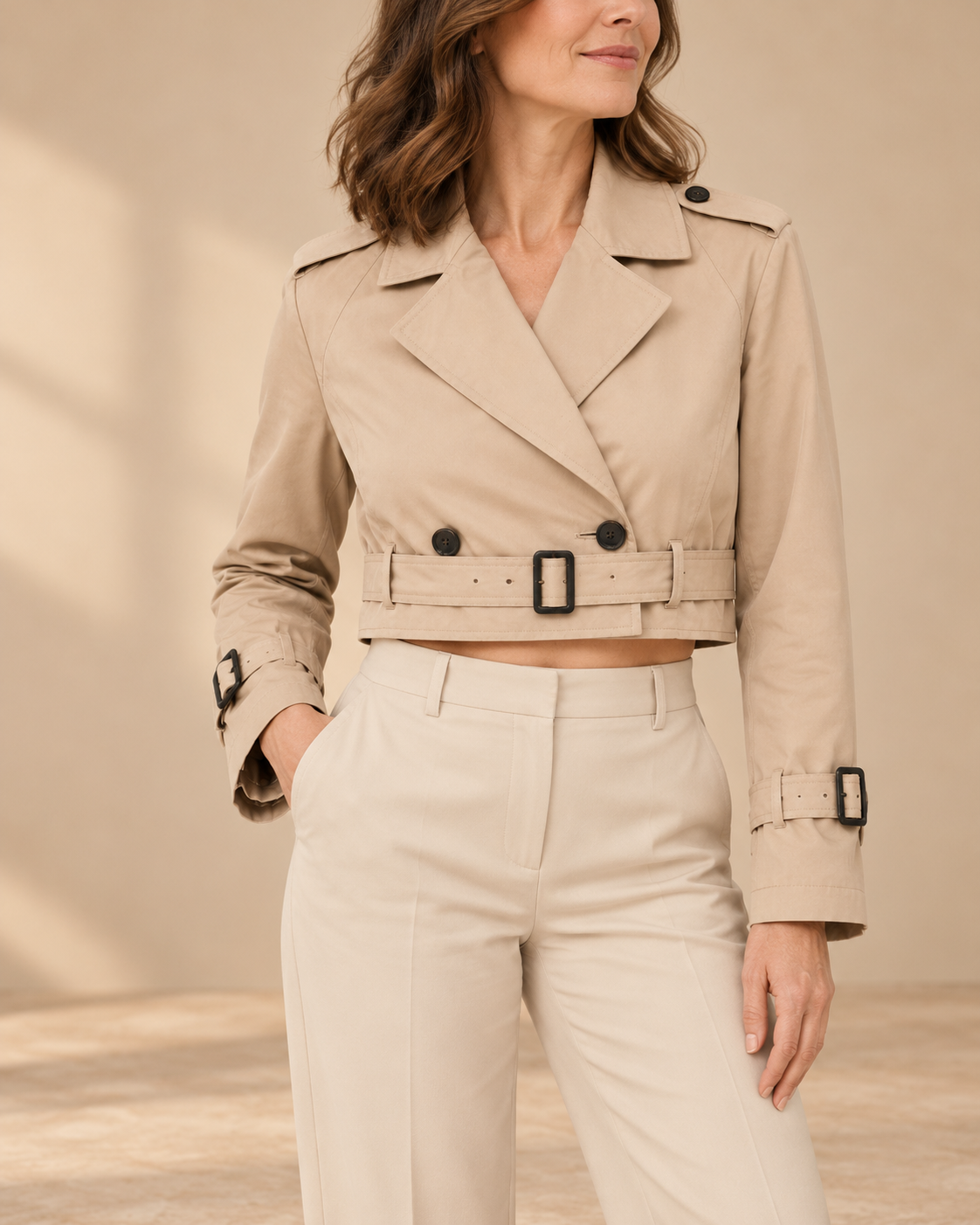 Giuliana | Trench corto con cintura