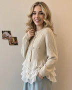Natalia | Cardigan con volant