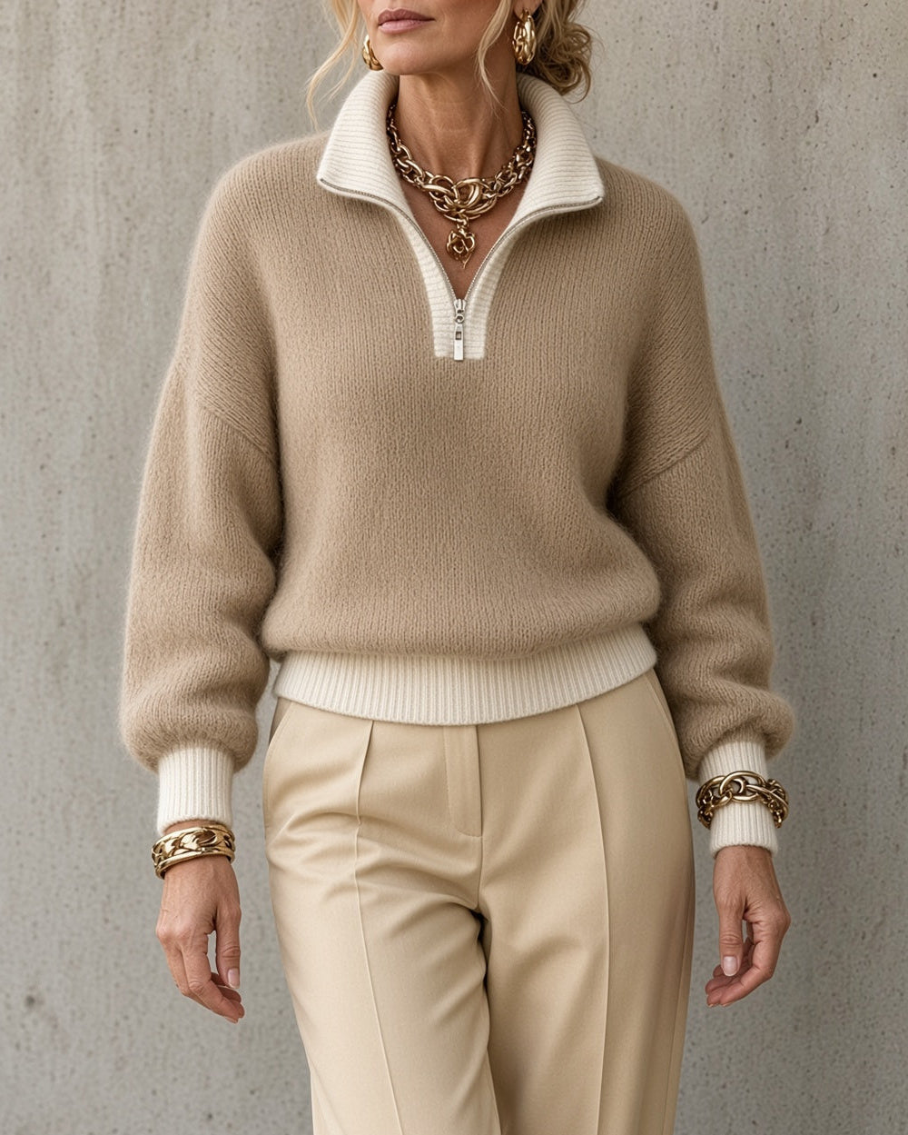 Monica | Maglione con Zip