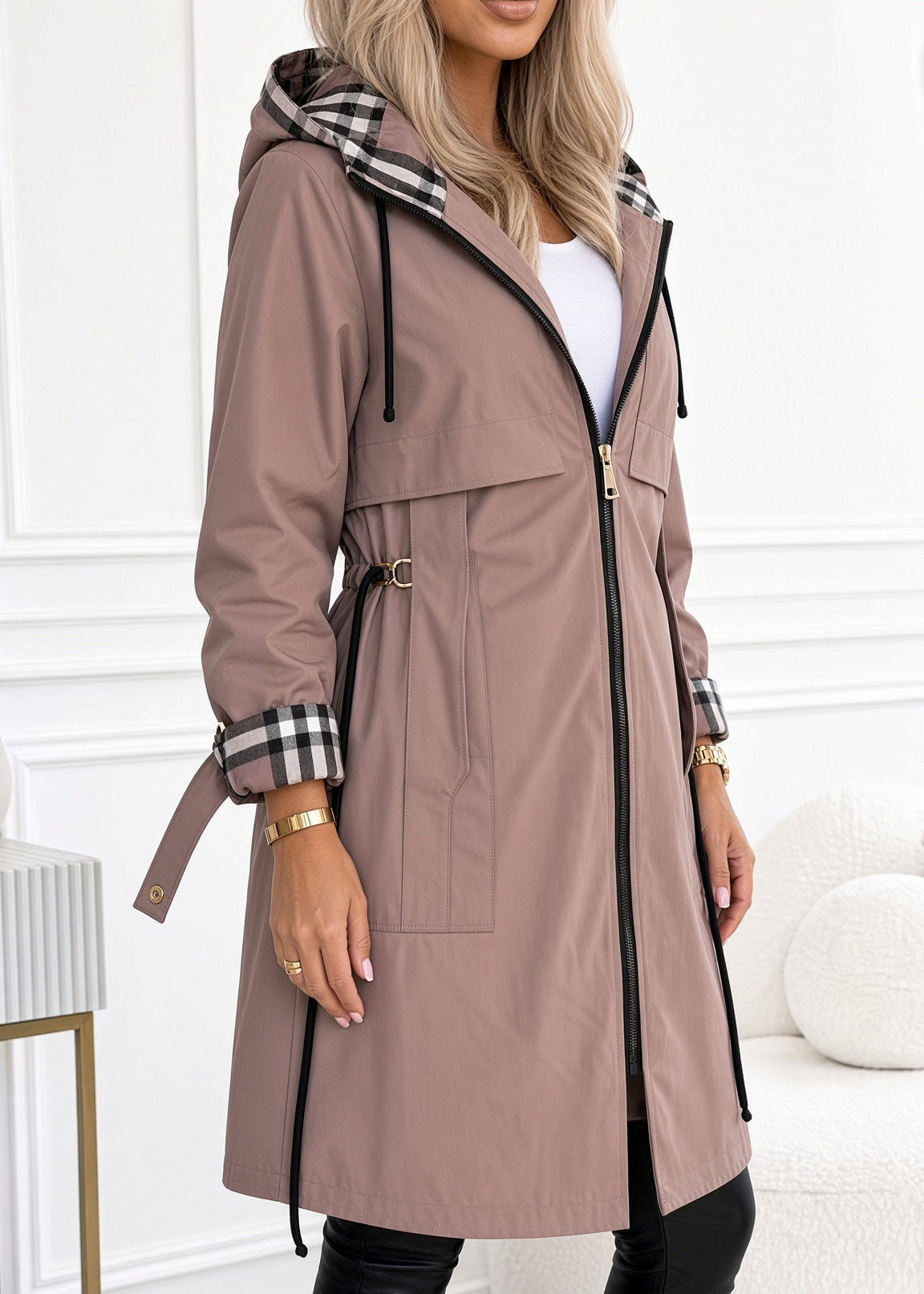 Monica | Cappotto con zip