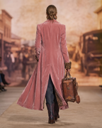Madison | Cappotto lungo in velluto dal taglio sartoriale