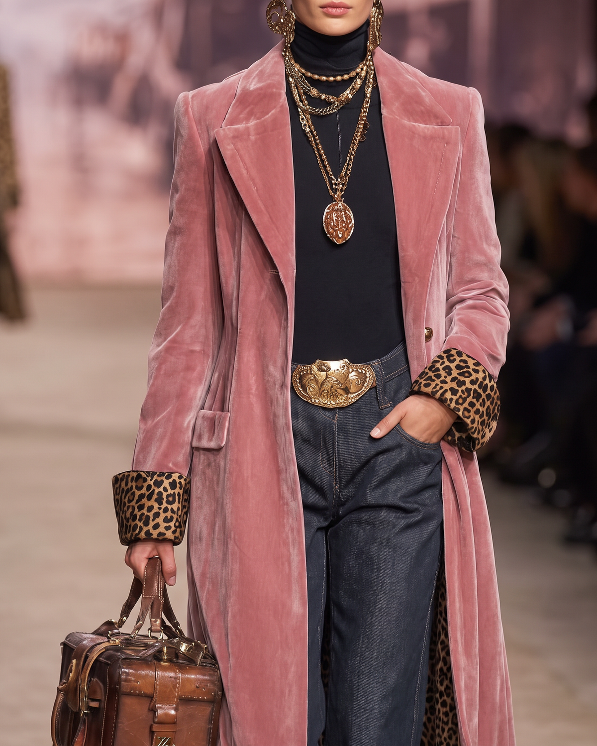 Madison | Cappotto lungo in velluto dal taglio sartoriale