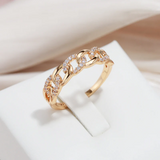 Fatima – Anello dorato «Maglia chic»