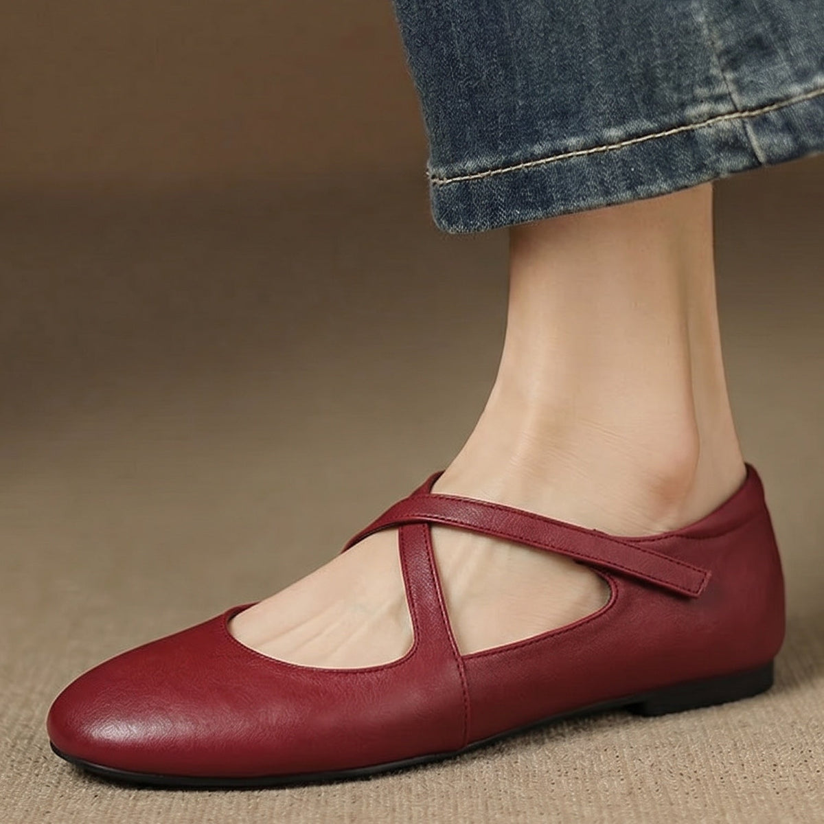 Zeno | Ballerine effetto pelle