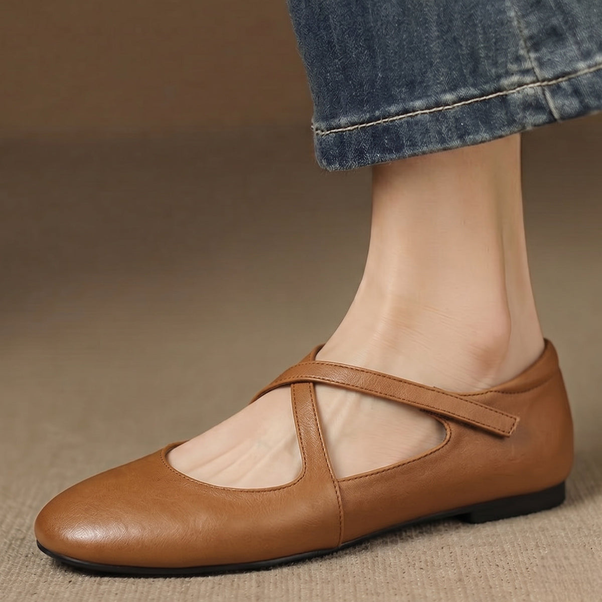 Zeno | Ballerine effetto pelle