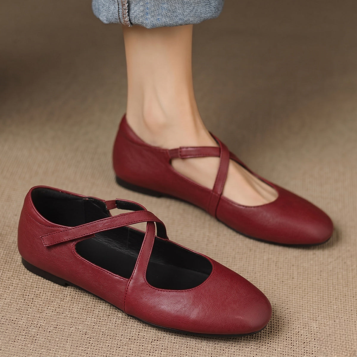 Zeno | Ballerine effetto pelle