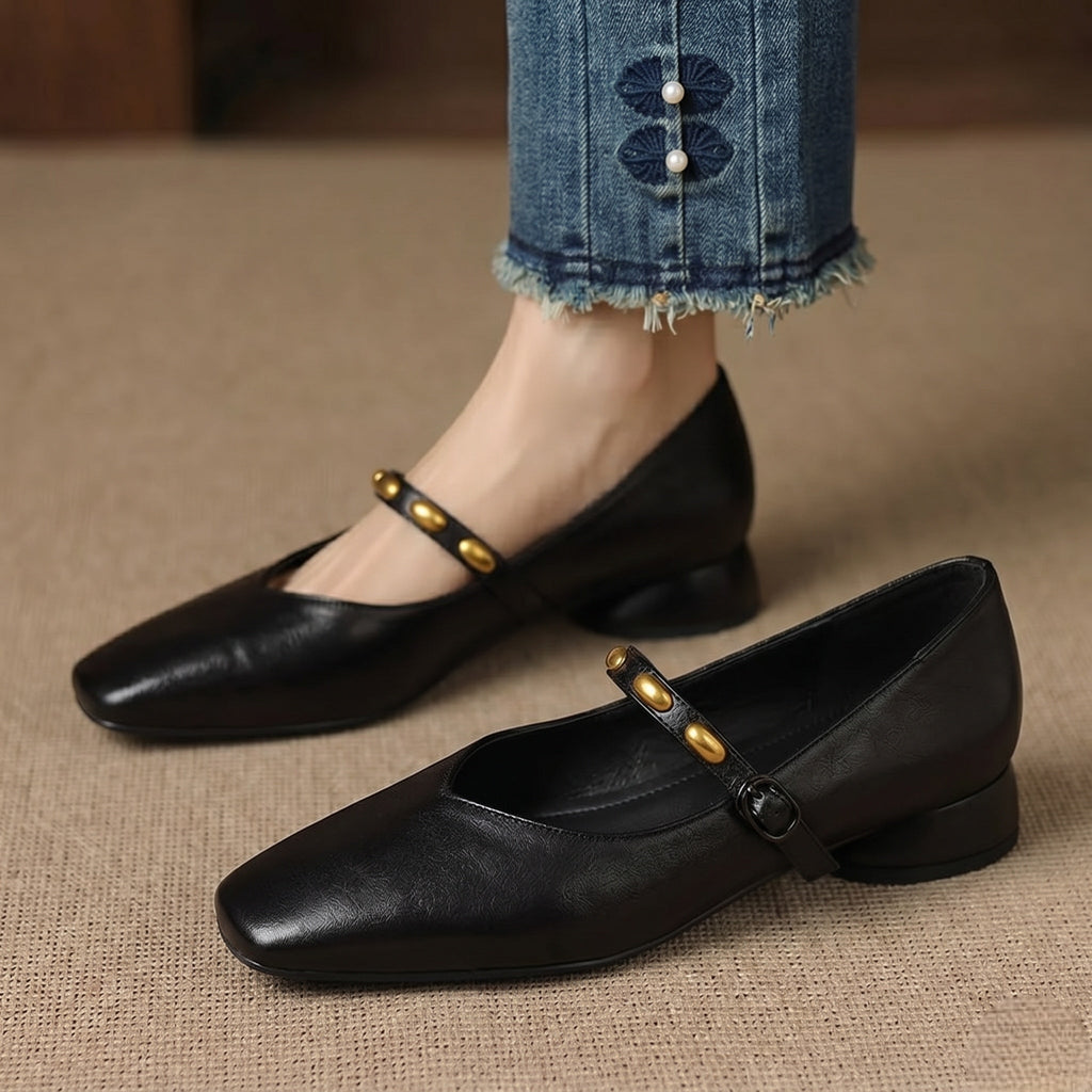 Zaira | Ballerine effetto pelle