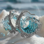 Susanna – Orecchini a forma di onde del mare