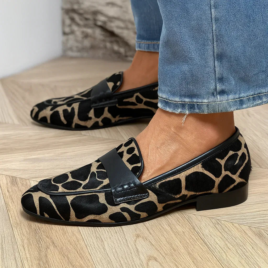 Renata - Mocassini con stampa animalier