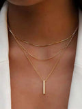 Collana minimalista multistrato