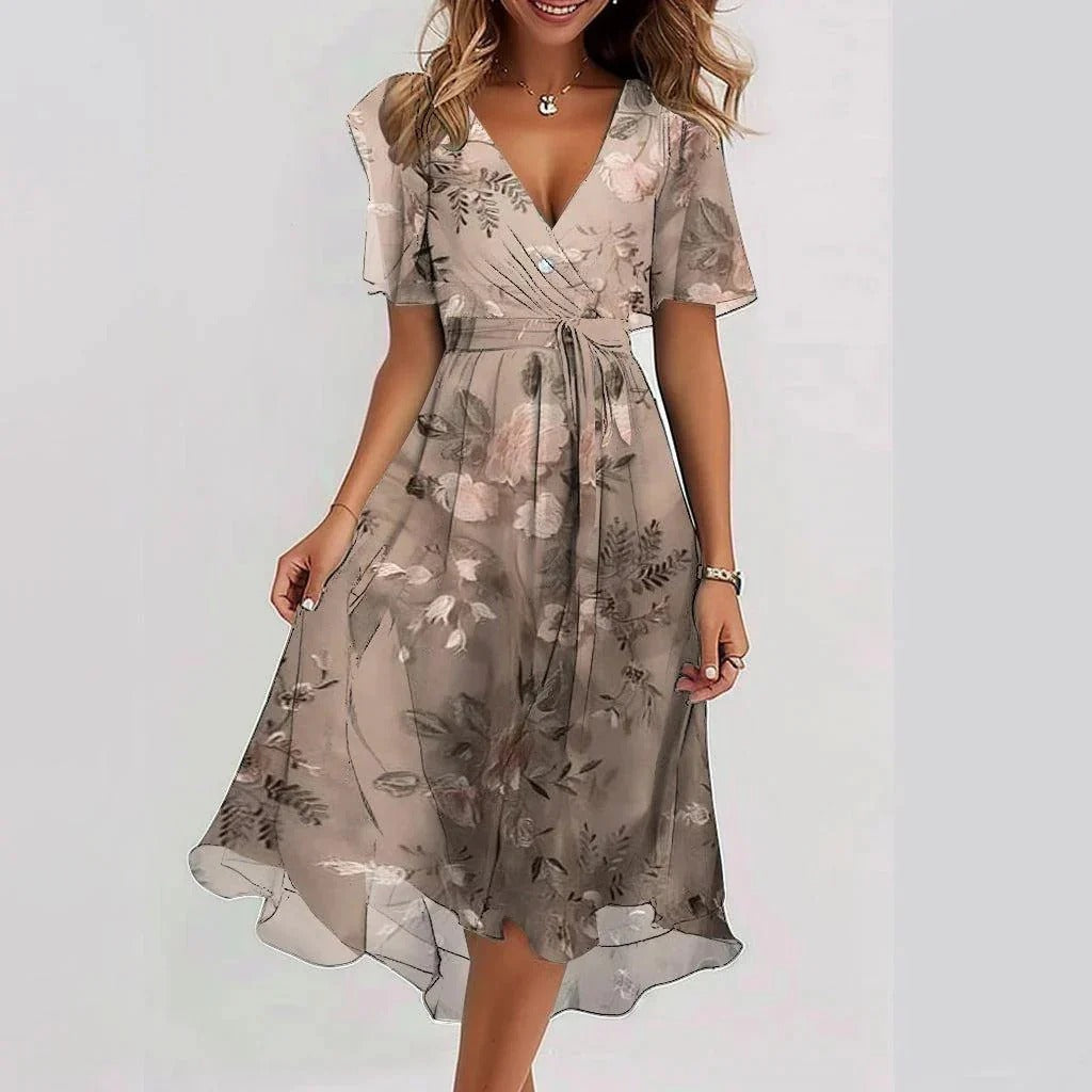 Fiona - Vestito midi speciale a maniche corte