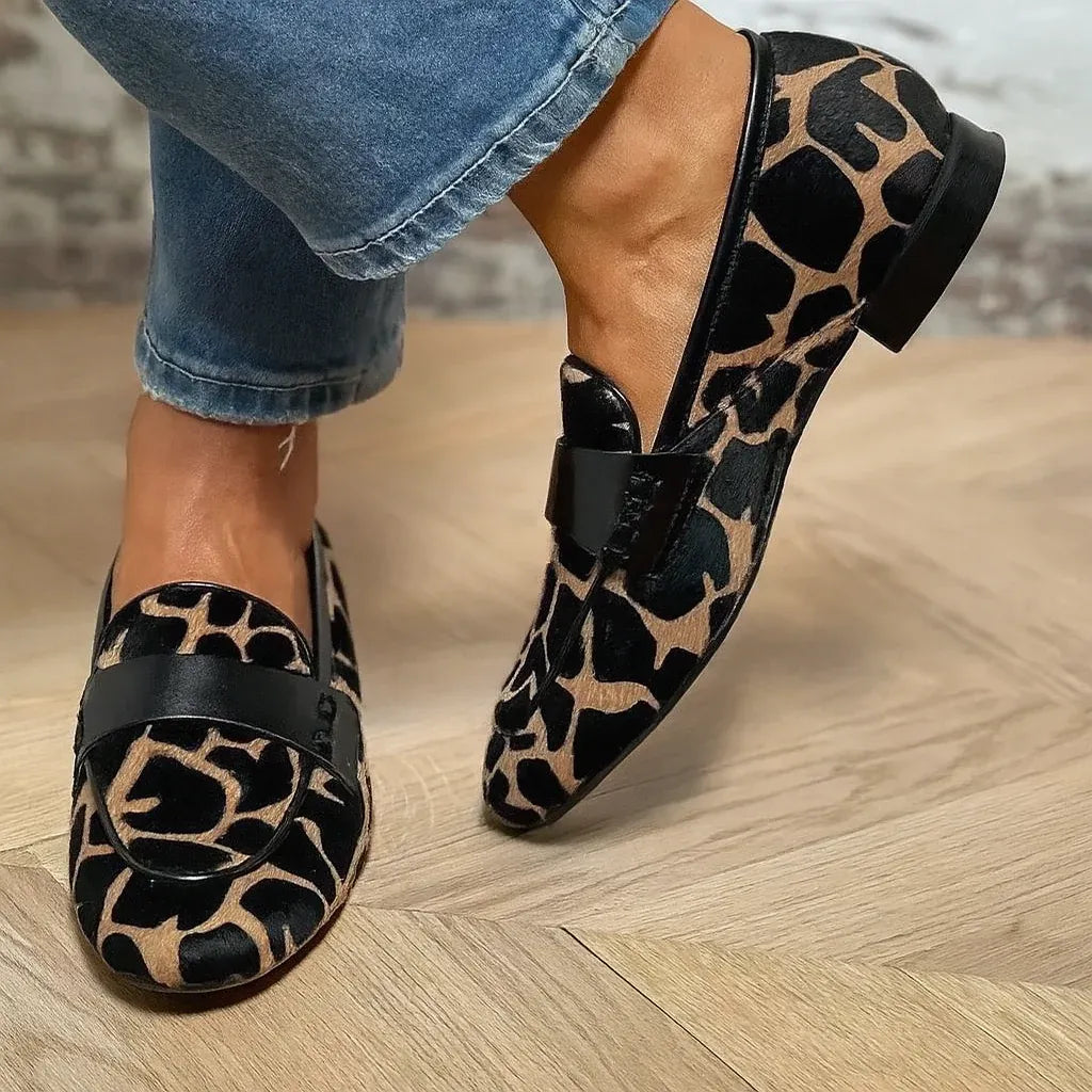 Renata - Mocassini con stampa animalier